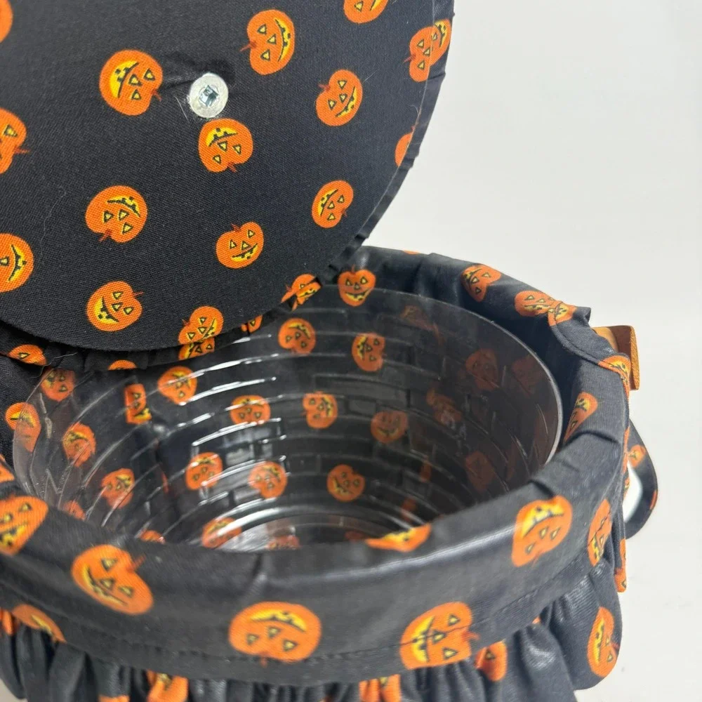 Longaberger 1996 Small Pumpkin Basket, Liner, Lid & Protector‎ Excellent